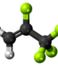 2,3,3,3-Tetrafluoropropene-3D-balls